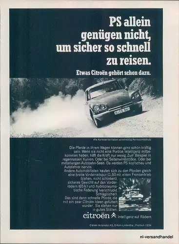 Citroen-69-Reklame-Werbung-genuine Advert-La publicité-nl-Versandhandel