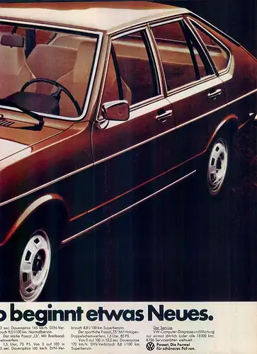 VW-Passat-1973-Reklame-Werbung-genuineAdvertising - nl-Versandhandel 