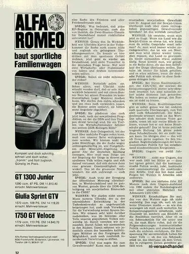 ALFA ROMEO-GT1300j-68-Reklame-Werbung-genuine Advert-La publicité-nl-Versand