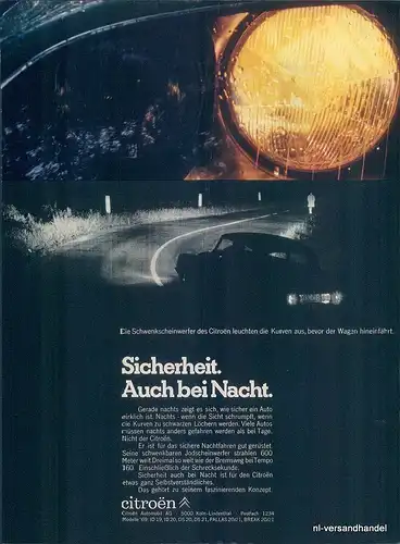 Citroen-ID-69-Reklame-Werbung-genuine Advert-La publicité-nl-Versandhandel