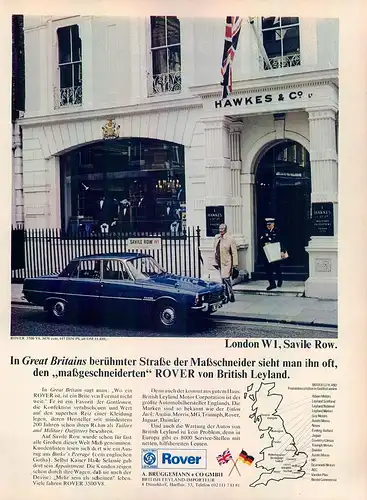 Rover-3500-V8-1973-Reklame-Werbung-genuineAdvertising - nl-Versandhandel