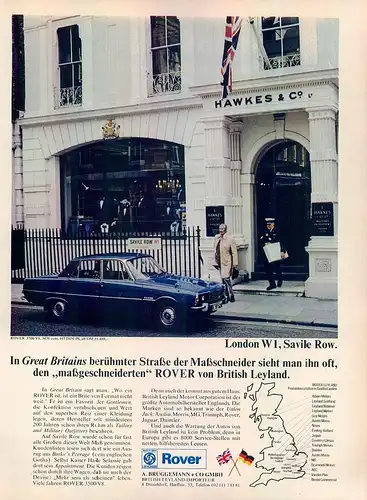 Rover-3500-V8-1973-Reklame-Werbung-genuineAdvertising - nl-Versandhandel 