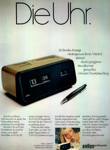 BRAUN-WECKER-1971-Reklame-Werbung-genuine Advert-La publicité-nl-Versandhandel