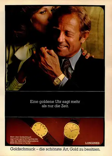 Longines-1975-Reklame-Werbung-vintage print ad-Vintage Publicidad