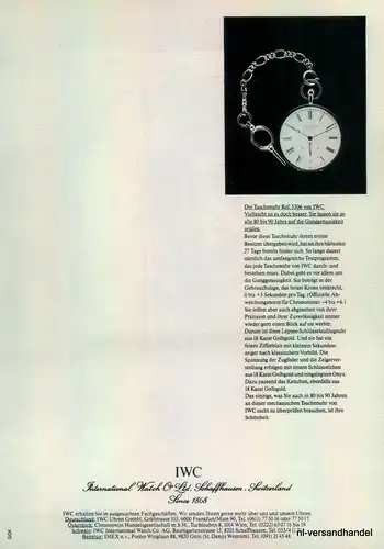 IWC-REF.5306-1980-Reklame-Werbung-genuine Advert-La publicité-nl-Versandhandel