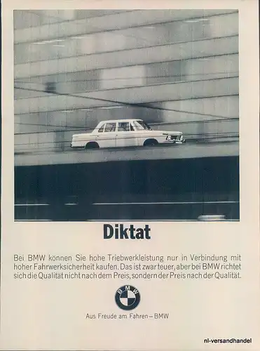 BMW-2000-69-Reklame-Werbung-genuine Advert-La publicité-nl-Versandhandel