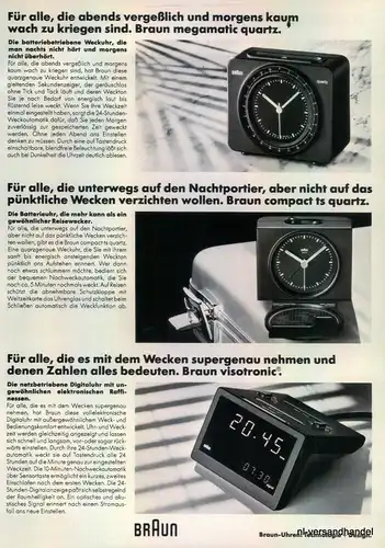 BRAUN-WECKER-1980-Reklame-Werbung-genuine Advert-La publicité-nl-Versandhandel