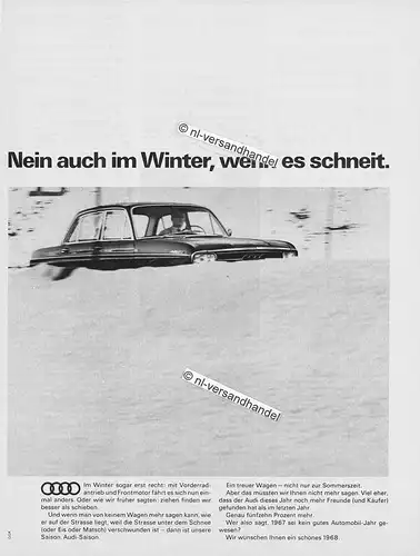 Audi-1967-Reklame-Werbung-genuine Advertising- nl-Versandhandel 