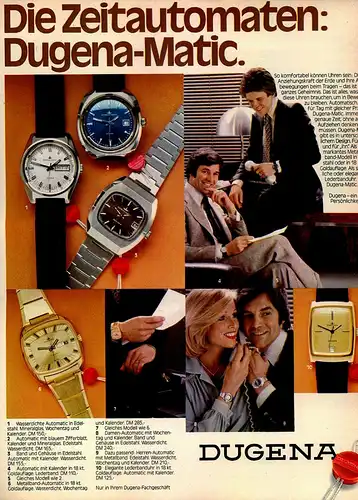 Dugena-Zeitautomaten-Reklame-Werbung-vintage print ad-Vintage Publicidad-老式平面广告