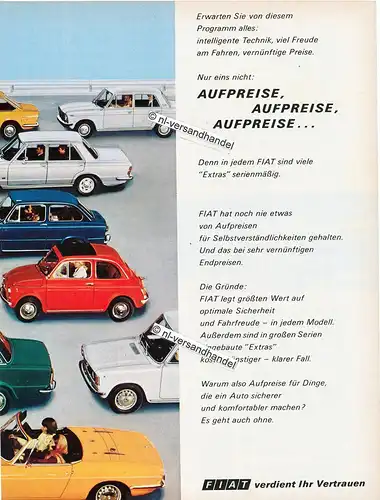 Fiat-Programm-1971-Reklame-Werbung-genuineAdvertising - nl-Versandhandel 