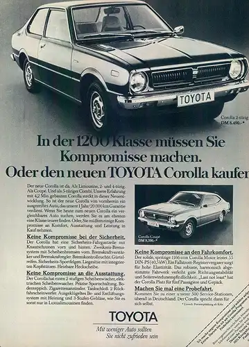 Toyota-Corolla-1200-1975-Reklame-Werbung-genuineAdvertising-nl-Versandhandel