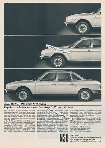 NSU-RO80-1967-Reklame-Werbung-genuine Advertising- nl-Versandhandel