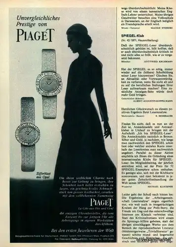 PIAGET-1971-Reklame-Werbung-genuine Advert-La publicité-nl-Versandhandel