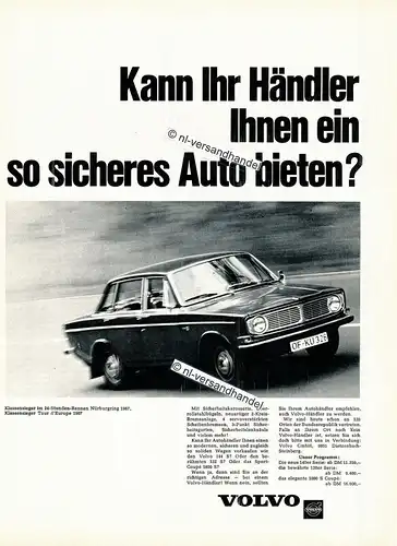 Volvo-144-1967-Reklame-Werbung-genuine Advertising- nl-Versandhandel