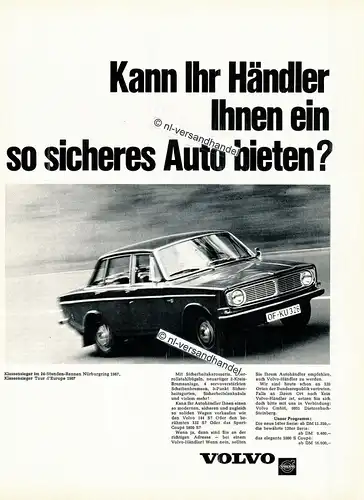 Volvo-144-1967-Reklame-Werbung-genuine Advertising- nl-Versandhandel 