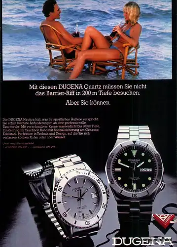 DUGENA-NAUTICA-1980-Reklame-Werbung-genuine Advert-La publicité-nl-Versandhandel