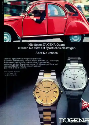 DUGENA-A6602.010-1980-Reklame-Werbung-genuine Advert-La publicité-nl-Versand
