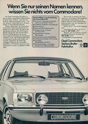 Opel-Commodore-GS-1975-Reklame-Werbung-genuineAdvertising-nl-Versandhandel
