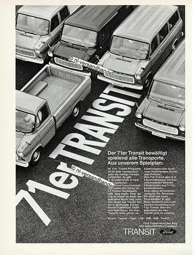 Ford-Transit-1971-03-Reklame-Werbung-genuineAdvertising - nl-Versandhandel
