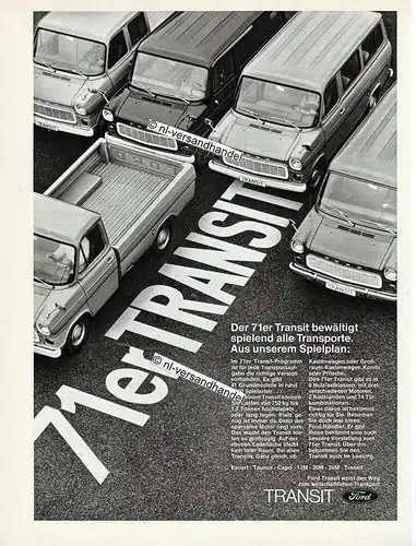 Ford-Transit-1971-03-Reklame-Werbung-genuineAdvertising - nl-Versandhandel 