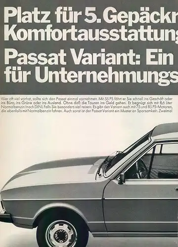 VW-Passat-Variant-1975-II-Reklame-Werbung-genuineAdvertising-nl-Versandhandel