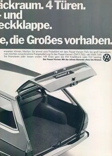 VW-Passat-Variant-1975-Reklame-Werbung-genuineAdvertising-nl-Versandhandel