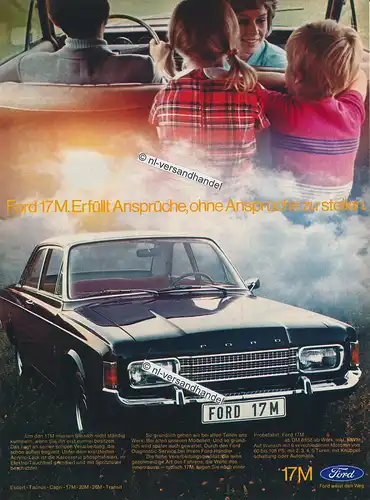 Ford-17M-1971-01-Reklame-Werbung-genuine Advertising - nl-Versandhandel 