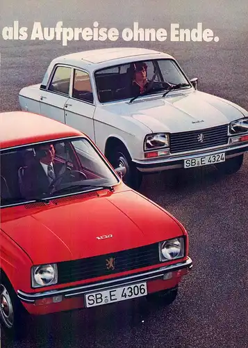 Peugeot-Programm-1975-Reklame-Werbung-genuineAdvertising-nl-Versandhandel