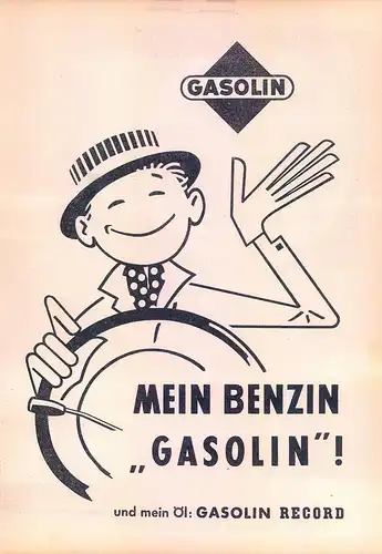 Gasolin-1959-Benzin-Reklame-Werbung-vintage petrol print ad-Vintage Publicidad
