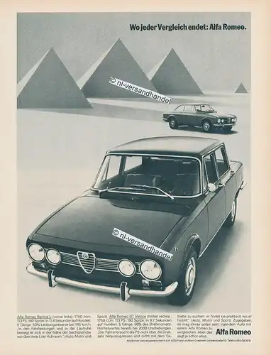 Alfa-Romeo-Berlina-1971-Reklame-Werbung-genuine Advertising -nl-Versandhandel