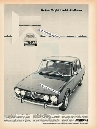 Alfa-Romeo-Berlina-L-1971-Reklame-Werbung-genuine Advertising -nl-Versandhandel 