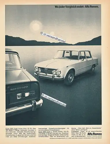 Alfa-Romeo-Giulia-1971--Reklame-Werbung-genuine Advertising -nl-Versandhandel 