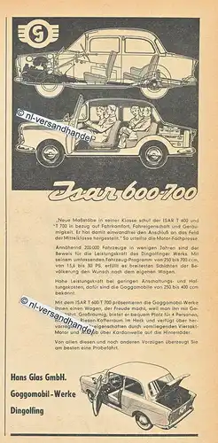 Glas-Isar-1960-Reklame-Werbung-genuine Advertising -nl-Versandhandel 