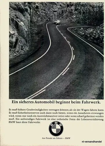 BMW-2000-TILUX-1968-Reklame-Werbung-genuine Ad-La publicité-nl-Versandhandel