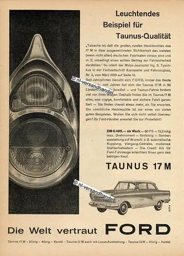 Ford-Taunus-17M-1960-02-Reklame-Werbung-genuine Advertising -nl-Versandhandel 