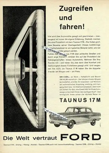Ford-Taunus-17M-1960-01-Reklame-Werbung-genuine Advertising -nl-Versandhandel 