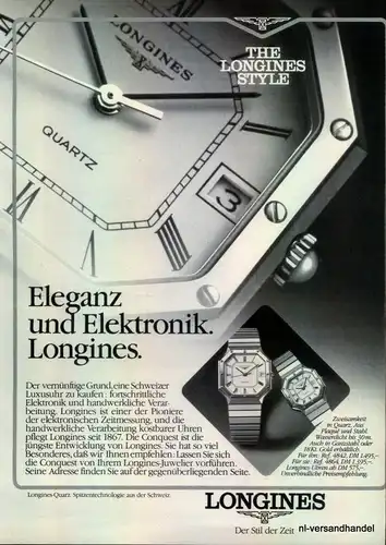 LONGINES-REF.4864-1980-Reklame-Werbung-genuine Advert-La publicité-nl-Versand