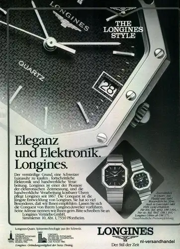 LONGINES-REF.4842-1980-Reklame-Werbung-genuine Advert-La publicité-nl-Versand