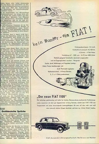 Fiat-1100-1954-Reklame-Werbung-genuine Advert-La publicité-nl-Versandhandel