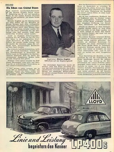 Lloyd-LP-1954-Reklame-Werbung-genuine Advert-La publicité-nl-Versandhandel
