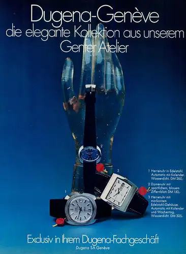 Dugena-Auto-1970-Reklame-Werbung-vintage print ad-Vintage Publicidad-老式平面广告