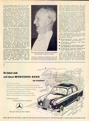 Mercedes-220-1954-Reklame-Werbung-genuine Advert-La publicité-nl-Versandhandel