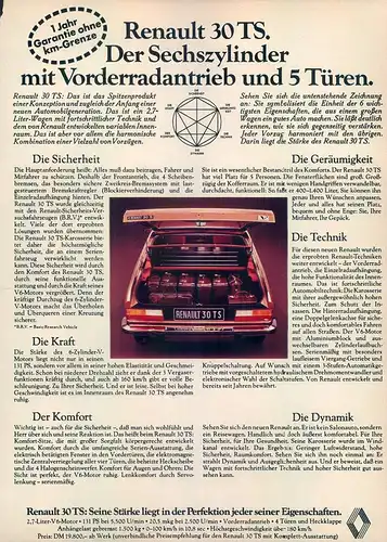 Renault-30-TS-1975-Reklame-Werbung-genuineAdvertising-nl-Versandhandel