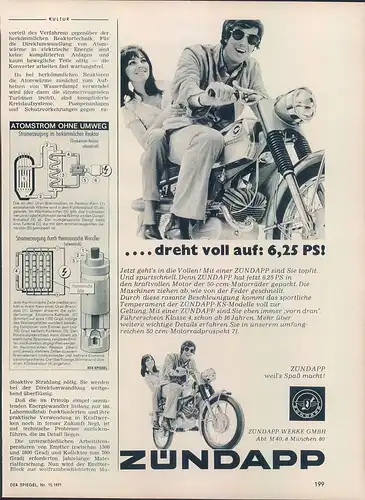 Zündapp-KS50-1971-Reklame-Werbung-genuine Advert-La publicité-nl-Versandhandel