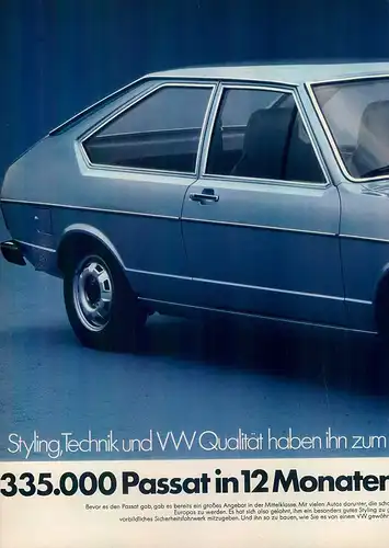 VW-Passat-1975-III-Reklame-Werbung-genuineAdvertising-nl-Versandhandel