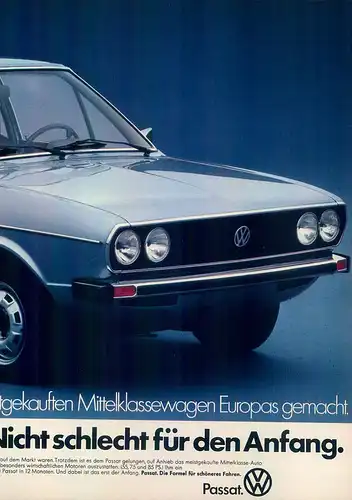 VW-Passat-1975-III-Reklame-Werbung-genuineAdvertising-nl-Versandhandel