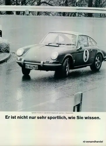 PORSCHE-911-COUPE-1971-Reklame-Werbung-genuine Ad-La publicité-nl-Versandhandel