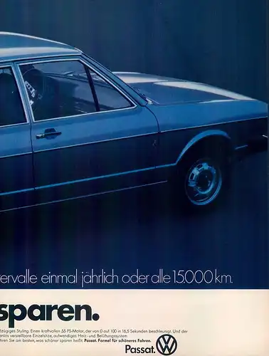 VW-Passat-1975-II-Reklame-Werbung-genuineAdvertising-nl-Versandhandel