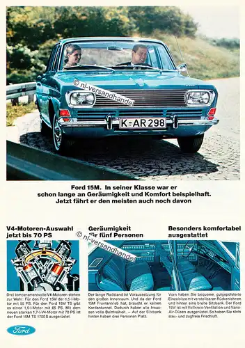 Ford-15M-1967-Reklame-Werbung-genuine Advertising-nl-Versandhandel