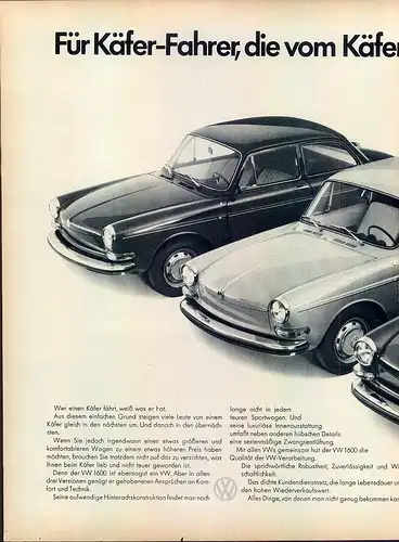 VW-1600-TL-1971-Reklame-Werbung-genuine Advert-La publicité-nl-Versandhandel